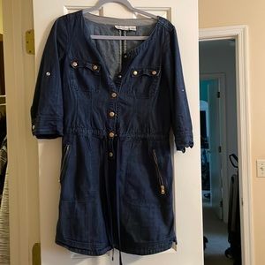 DKNY Jean Dress with Buttons